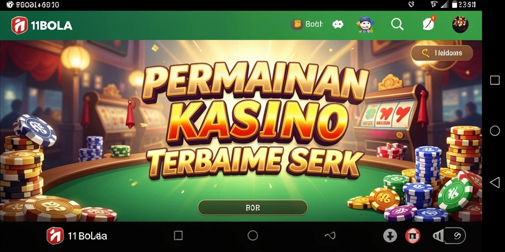 Tampilan gameplay Kasino di 11BOLA yang mengasyikkan.