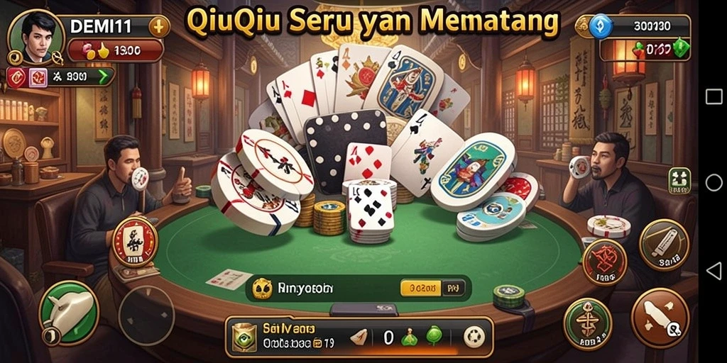 Screenshot gameplay QiuQiu yang seru dan menarik.