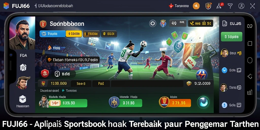 Tampilan gameplay Sportsbook yang menarik di FUJI66.