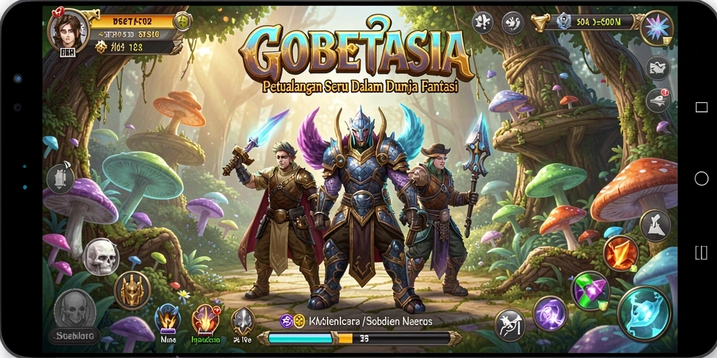 Screenshot GOBETASIA menampilkan aksi mendebarkan dalam dunia petualangan.