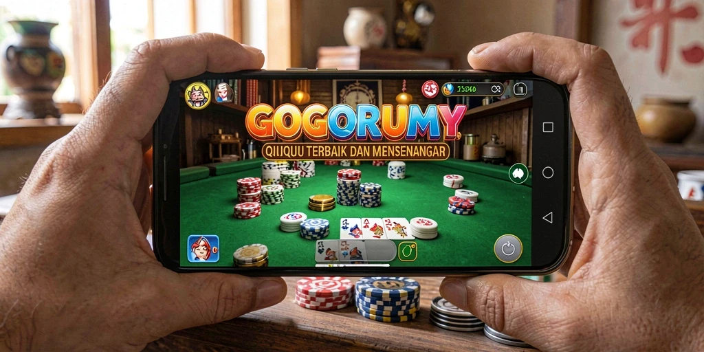 Screenshot gameplay QiuQiu GOGORUMMY yang seru dan menegangkan.