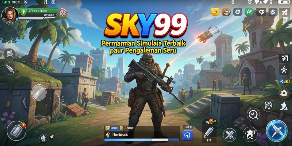 Tangkapan layar gameplay <strong>SKY99</strong> yang menunjukkan aksi mendebarkan dalam simulasi.