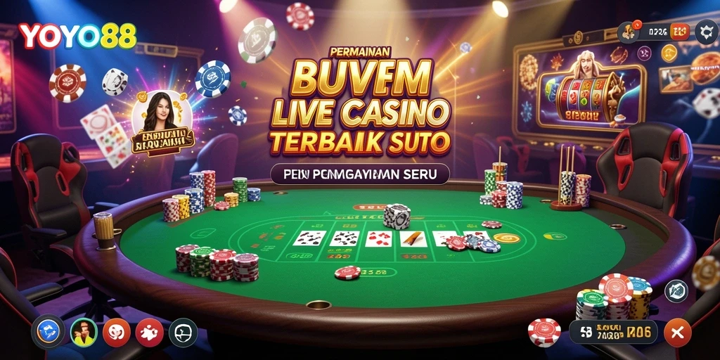 Tampilan gameplay langsung yang seru dan interaktif dari YOYO88.